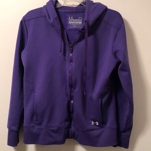 Under Armour purple zip-up hoodie